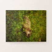 Puzzle Portrait de fond dans un champ (Horizontal)