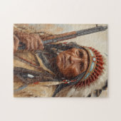 Puzzle Portrait de Geronimo, chef de guerre indien (Horizontal)