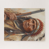 Puzzle Portrait de Geronimo, chef de guerre indien (Horizontal)
