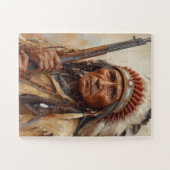 Puzzle Portrait de Geronimo, chef de guerre indien (Horizontal)
