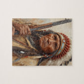 Puzzle Portrait de Geronimo, chef de guerre indien (Horizontal)
