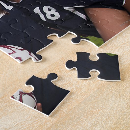 Puzzle portrait de groupe d'ados joueuses de football (Côté)