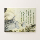 Puzzle Portrait de Jane Austen +citation (Horizontal)