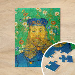 Puzzle Portrait de Joseph Roulin | Vincent Van Gogh<br><div class="desc">Portrait de Joseph Roulin (1889) de l'artiste post-impressionniste néerlandais Vincent Van Gogh. La peinture originale est une huile sur toile. Le portrait est l'un des nombreux Van Gogh peints de son ami proche, employé de la poste dans la ville d'Arles, dans le sud de la France. Ce gros plan du...</div>