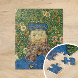 Puzzle Portrait de Joseph Roulin | Vincent Van Gogh<br><div class="desc">Portrait de Joseph Roulin (1889) de l'artiste post-impressionniste néerlandais Vincent Van Gogh. La peinture originale est une huile sur toile. Le portrait est l'un des nombreux Van Gogh peints de son ami proche, employé de la poste dans la ville d'Arles, dans le sud de la France. Ce gros plan de...</div>