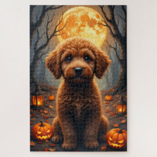 Puzzle Portrait de Lagotto Romagnolo ensorcelé pour Hallo