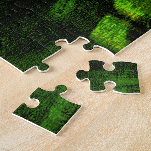 Puzzle Portrait de Mona Lisa| Bleu vert (Côté)