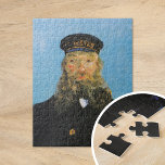 Puzzle Portrait de Postman Roulin | Vincent Van Gogh<br><div class="desc">Portrait du facteur Joseph Roulin (1888) de l'artiste post-impressionniste néerlandais Vincent Van Gogh. La peinture originale est une huile sur toile. Le portrait est l'un des nombreux Van Gogh peints de son ami proche, employé de la poste dans la ville d'Arles, dans le sud de la France. Ce gros plan...</div>