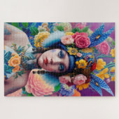 Puzzle Portrait de princesse florale (Horizontal)