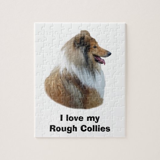 Puzzle Portrait de Rough Collie (Vertical)