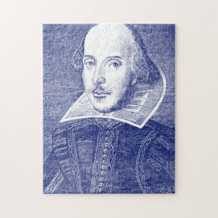 Puzzle Portrait de Shakespeare First Folio Art Littéraire