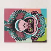 Puzzle Portrait de singe coloré (Horizontal)