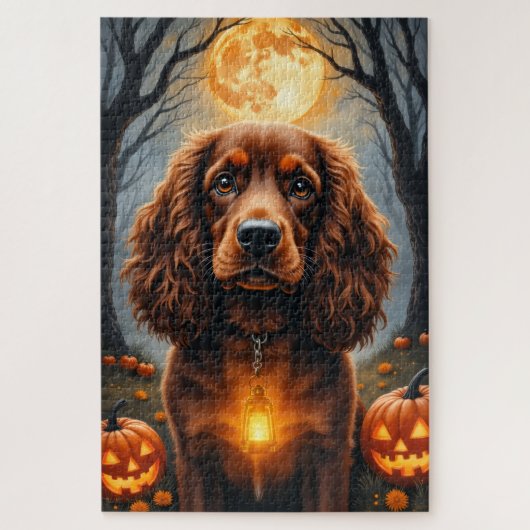 Puzzle Portrait de Springer Spaniel pour la récolte de la (Vertical)