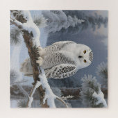 Puzzle Portrait d'hiver de Harfang des neiges (Horizontal)