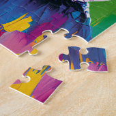 Puzzle Portrait d'ours coloré (Côté)