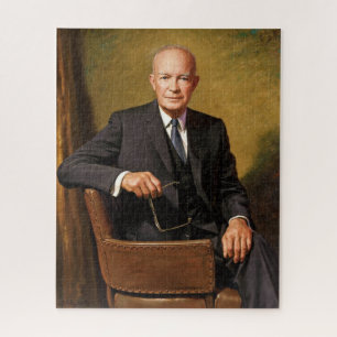 Puzzle Portrait du président américain Dwight Eisenhower
