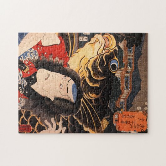 Puzzle Portrait d'un acteur avec un poisson (Horizontal)