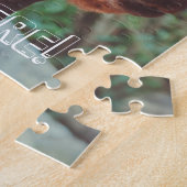 Puzzle Portrait d'un alpaga brun (Côté)