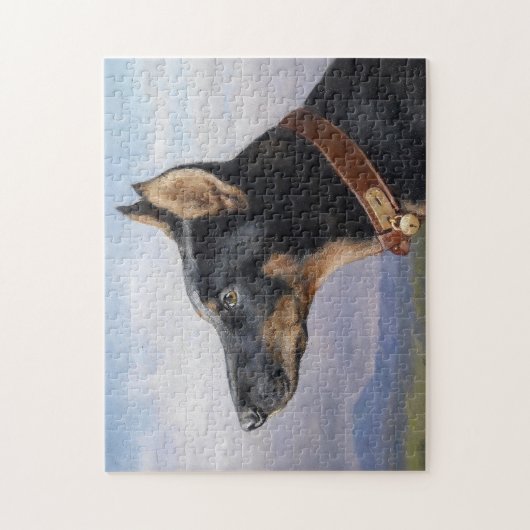 Puzzle Portrait d'un Doberman | Carl Reichert (Vertical)