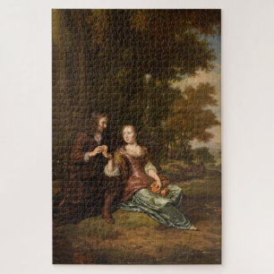 Puzzle Portrait d'un jeune couple (art hollandais Vintage