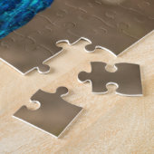 Puzzle Portrait d'un paon bleu (Côté)