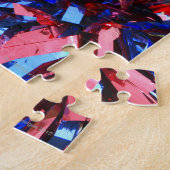 Puzzle Portrait d'un Pom-pom girl devant un groupe de (Côté)