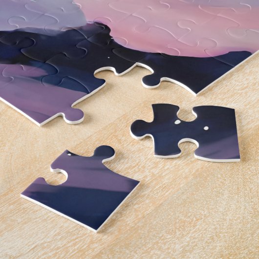 Puzzle Portrait d'un tigre dans l'espace (Côté)