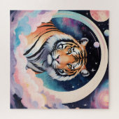 Puzzle Portrait d'un tigre dans l'espace (Horizontal)