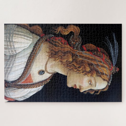 Puzzle Portrait d'une dame, Sandro Botticelli (Horizontal)