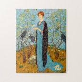 Puzzle Portrait d'une femme dans un jardin par Edmund Dul (Vertical)