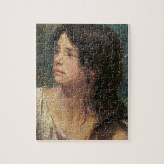 Puzzle Portrait d'une fille foncé-haired, 1867 (Vertical)