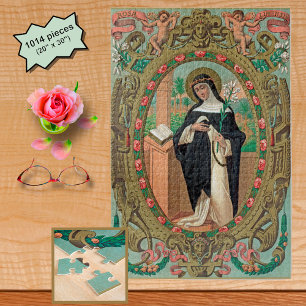 Puzzle Portrait encadré de Sainte Rose de Lima (K 48)