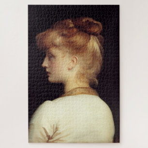 Puzzle Portrait féminin de Behind (par Frederic Leighton)