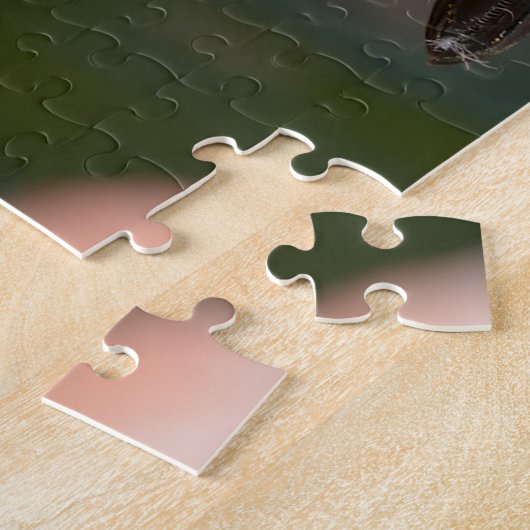 Puzzle Portrait flamingo (Côté)