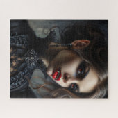 Puzzle Portrait gothique de femme vampire beauté (Horizontal)