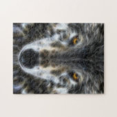 Puzzle Portrait Inspirant Loup des Bois (Horizontal)