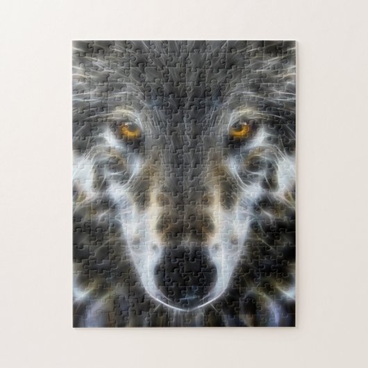 Puzzle Portrait Inspirant Loup des Bois (Vertical)