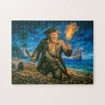 Portrait légendaire du pirate Capitaine Kidd