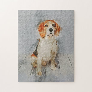 Puzzle Portrait mignon de beagle