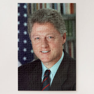 Puzzle Portrait officiel du président Bill Clinton 20 x 3