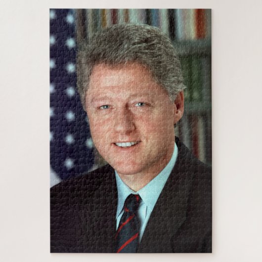 Puzzle Portrait officiel du président Bill Clinton 20 x 3 (Vertical)