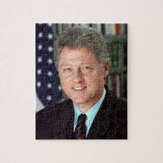 Puzzle Portrait officiel du président Bill Clinton 8 x 10 (Vertical)
