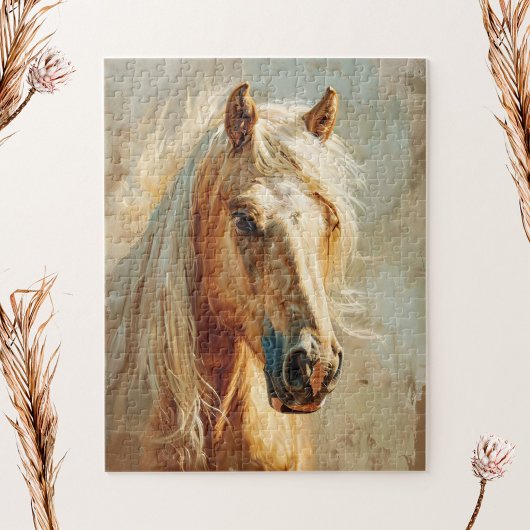 Puzzle Portrait Palomino Horse