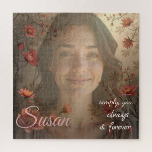Puzzle Portrait personnalisé pour elle – Cadeau photo per