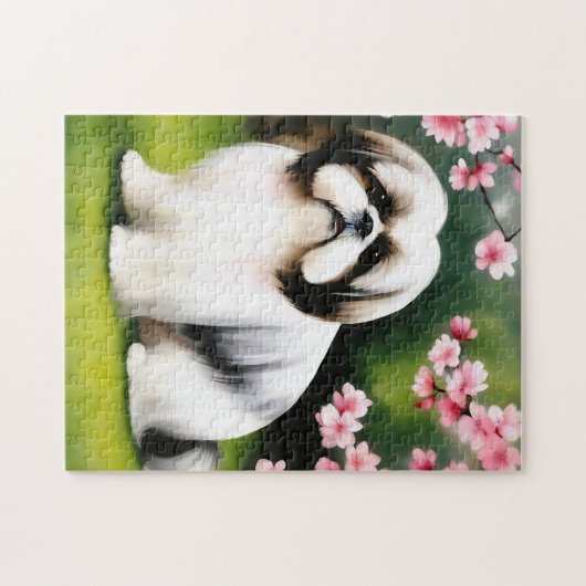 Puzzle Portrait Shih Tzu en Sérénité (Horizontal)