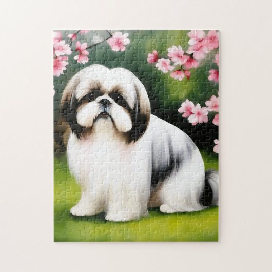 Puzzle Portrait Shih Tzu en Sérénité (Vertical)