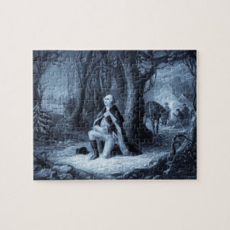 Puzzle Portrait vintage de George Washington prier