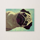 Puzzle Portrait Visage Refroidi de Cartoon Carlin adorabl (Horizontal)