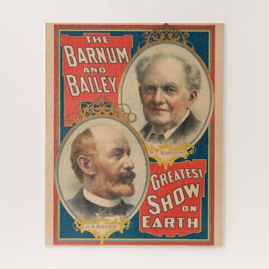 Puzzle Portraits De P.T. Barnum Et J.A. Bailey (Vertical)