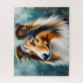 Puzzle Portraits de Rough Collie (Vertical)